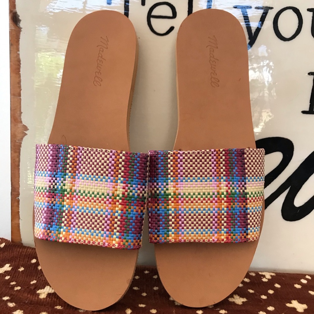 Madewell NWOT woven slide sandals